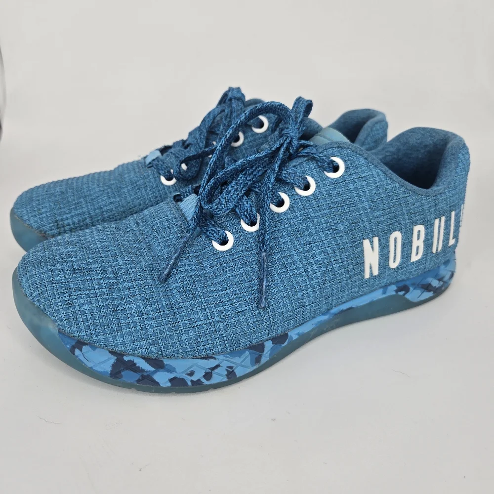 NoBull Project Water‎ Heather Blue Sneaker Shoe Womens Size 6.5 Mens 5 LIKE NEW!